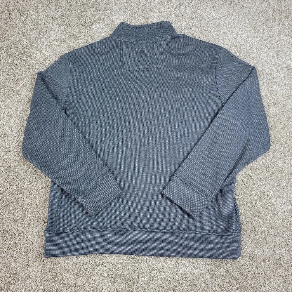 Tommy Bahama Mens Medium Gray Performance Stretch Quarter Zip
